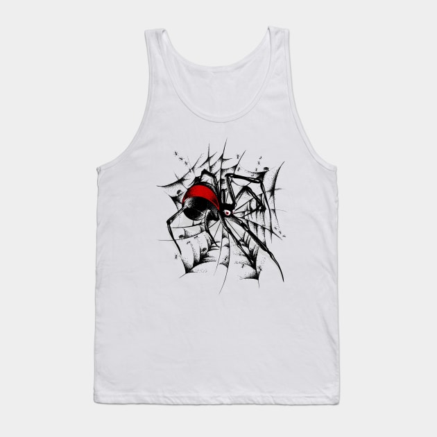 Black Widow Spider Tank Top by Buy Custom Things